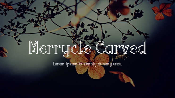 Merrycle Carved Font Family