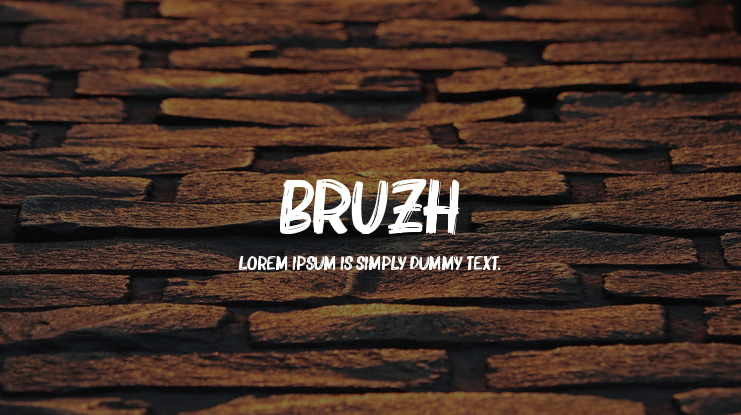 Bruzh Font