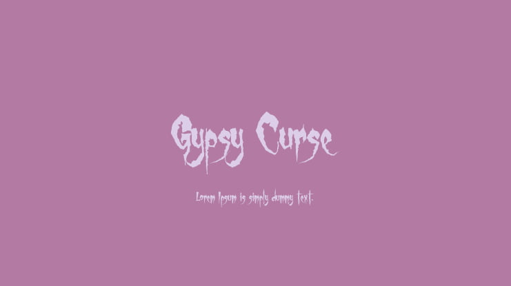 Gypsy Curse Font
