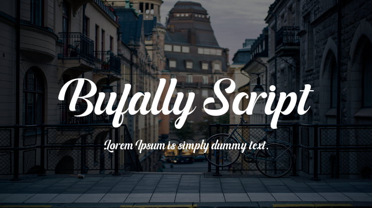 Bufally Script Font