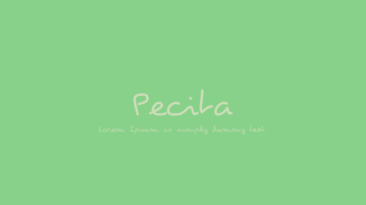 Pecita Font