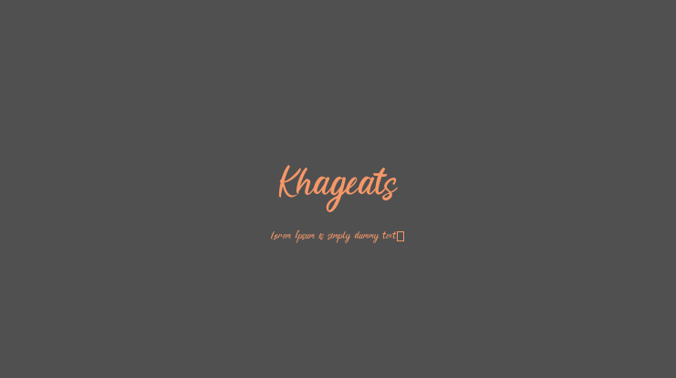 Khageats Font