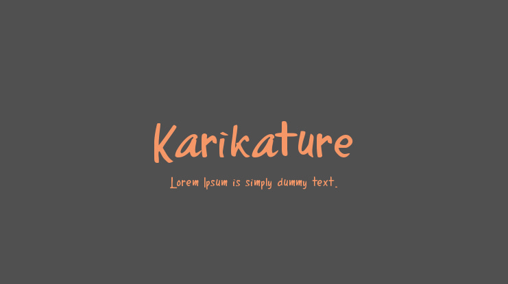 Karikature Font