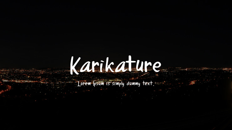 Karikature Font