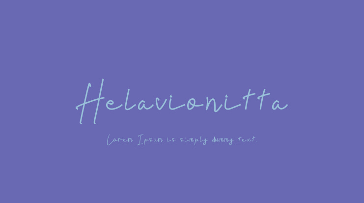 Helavionitta Font