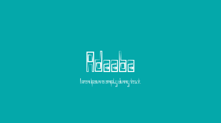 Adaaba Font