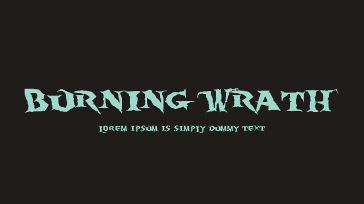 Burning Wrath Font