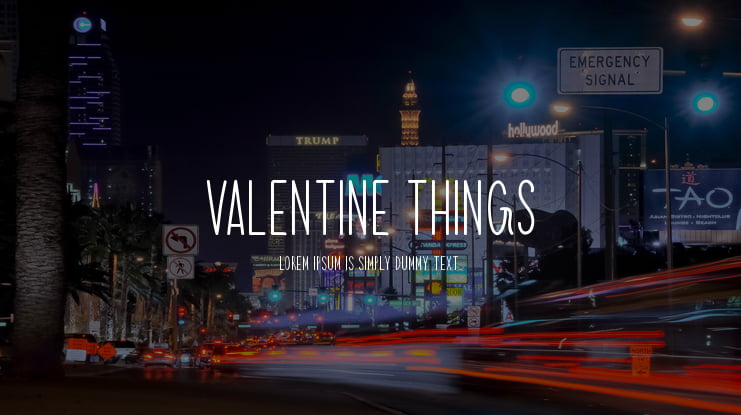 Valentine Things Font