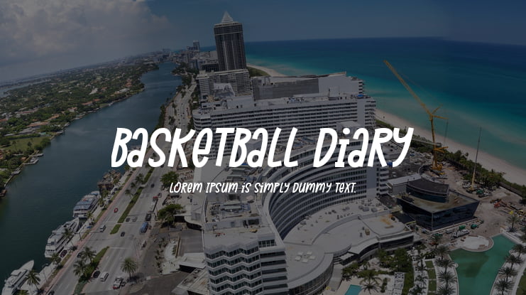 Basketball Diary Font