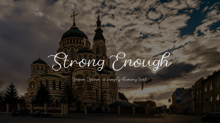 Strong Enough Font
