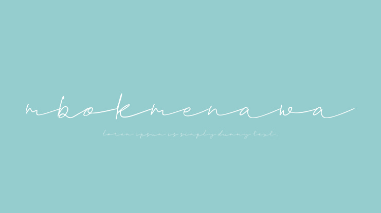 mbokmenawa Font