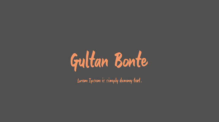 Gultan Bonte Font