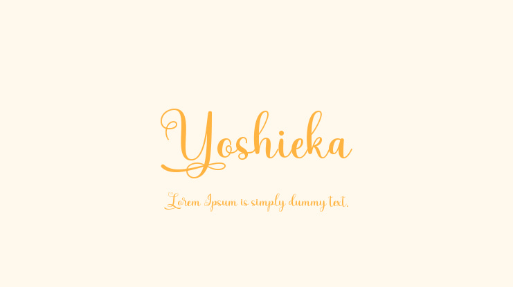 Yoshieka Font