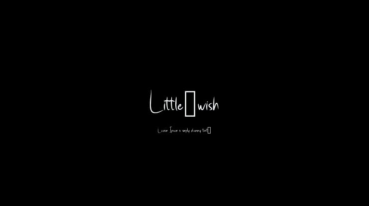Little_wish Font