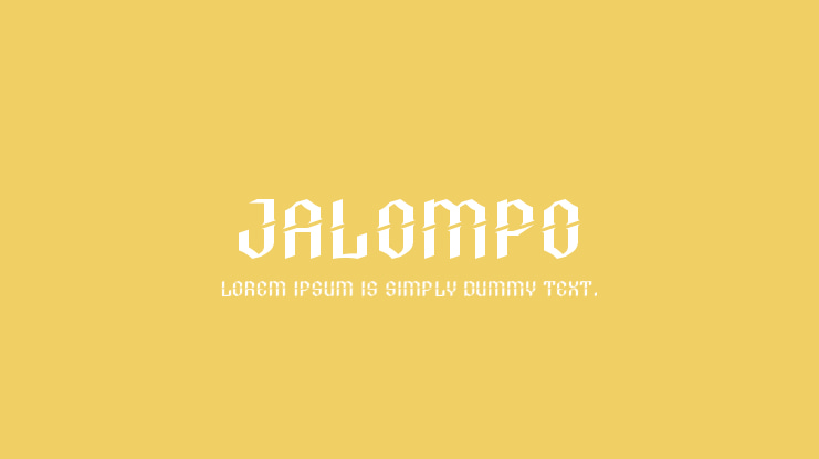 Jalompo Font