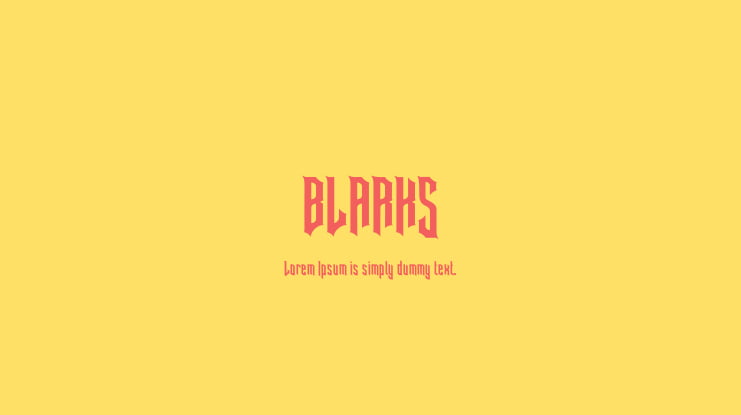 BLARKS Font