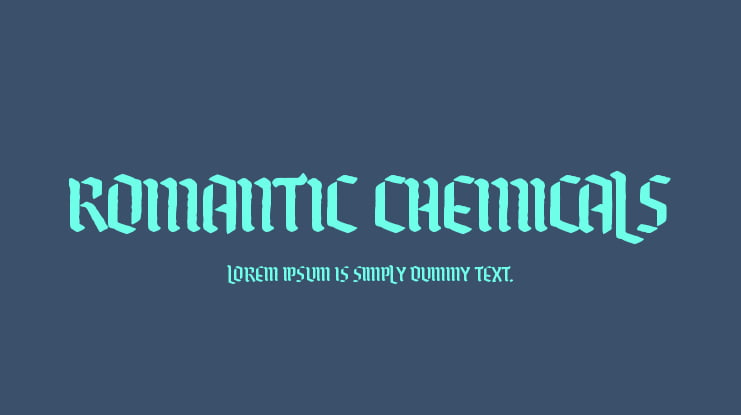 Romantic Chemicals Font