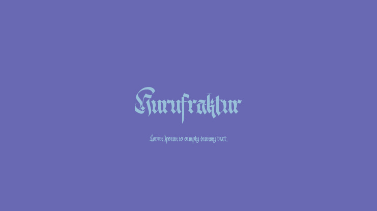 Hurufraktur Font