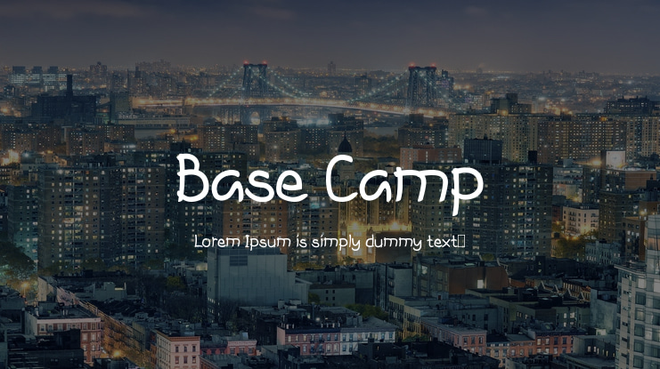 Base Camp Font Family