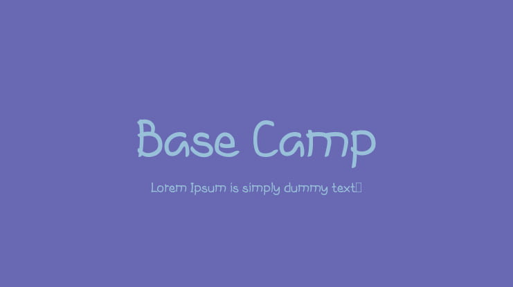 Base Camp Font Family