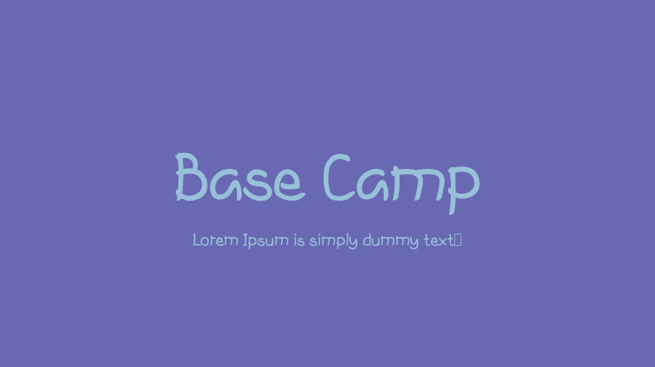 Base Camp Font Family