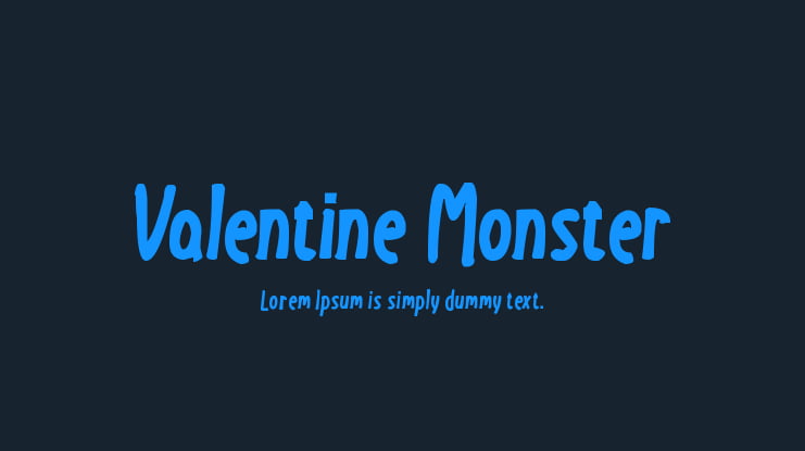 Valentine Monster Font