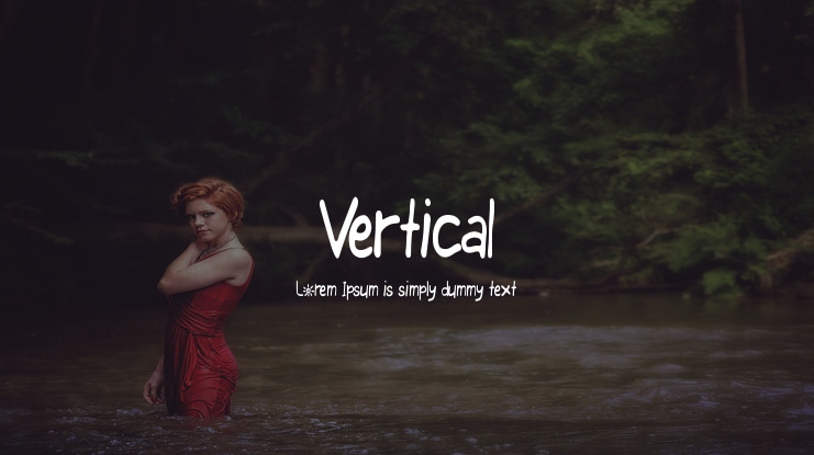 Vertical Font