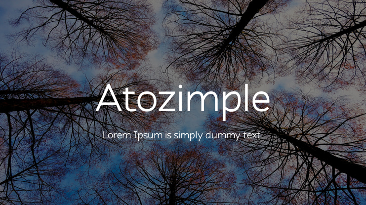 Atozimple Font Family