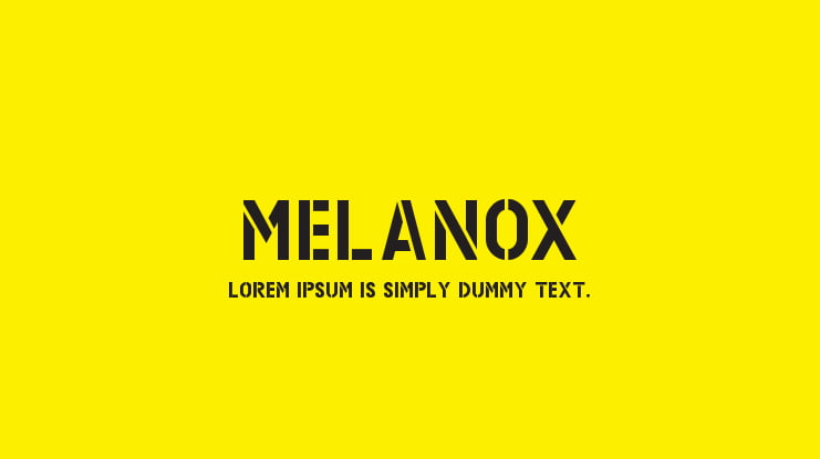 MELANOX Font
