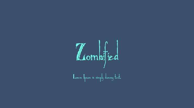 Zombified Font