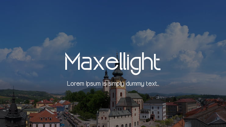 Maxellight Font