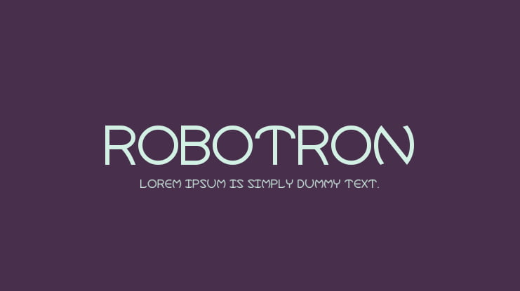 Robotron Font Family