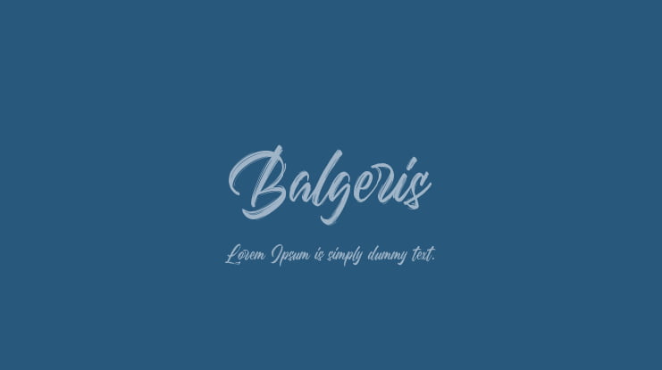 Balgeris Font