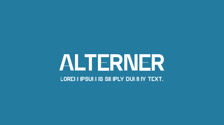 Alterner Font