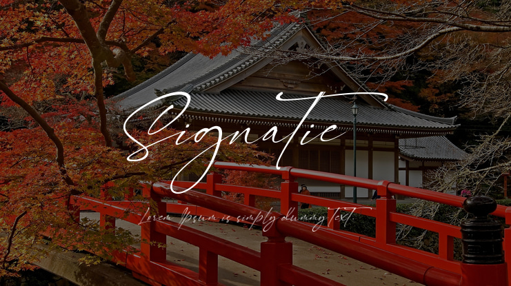 Signatie Font