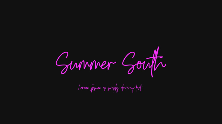 Summer South Font