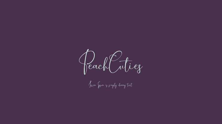 PeachCuties Font