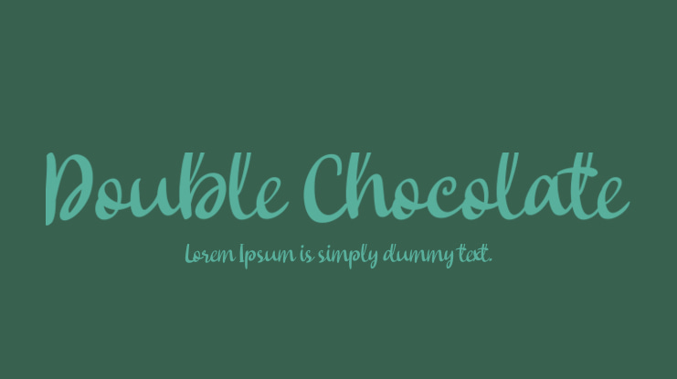 Double Chocolate Font