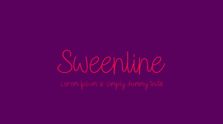 Sweenline Font