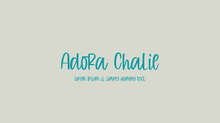 Adora Chalie Font
