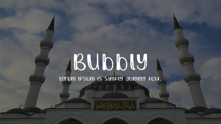 Bubbly Font