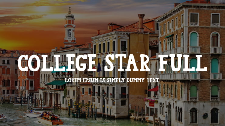 College Star Full Font Family