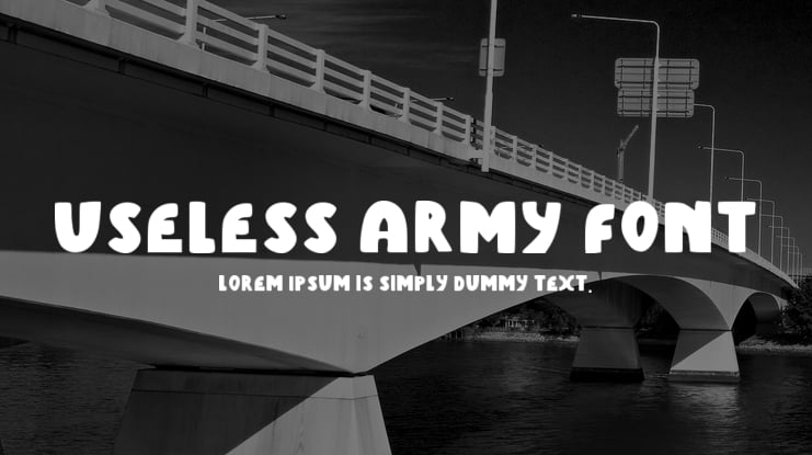 Useless Army Font