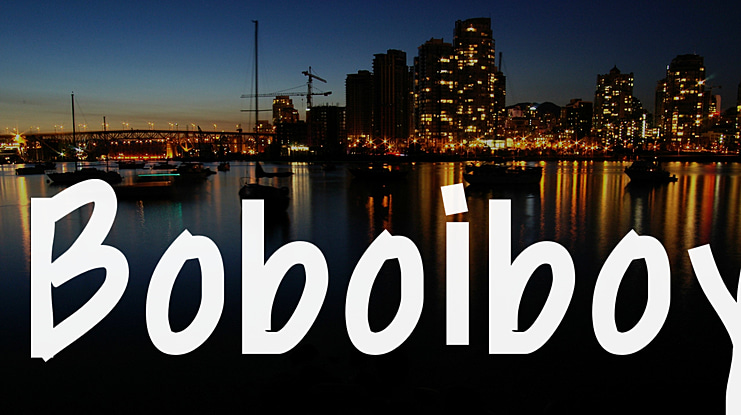 Boboiboy Font