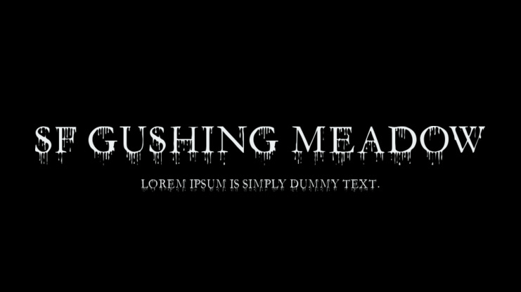 SF Gushing Meadow Font Family