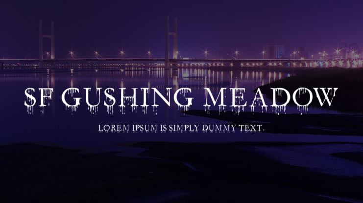 SF Gushing Meadow Font Family