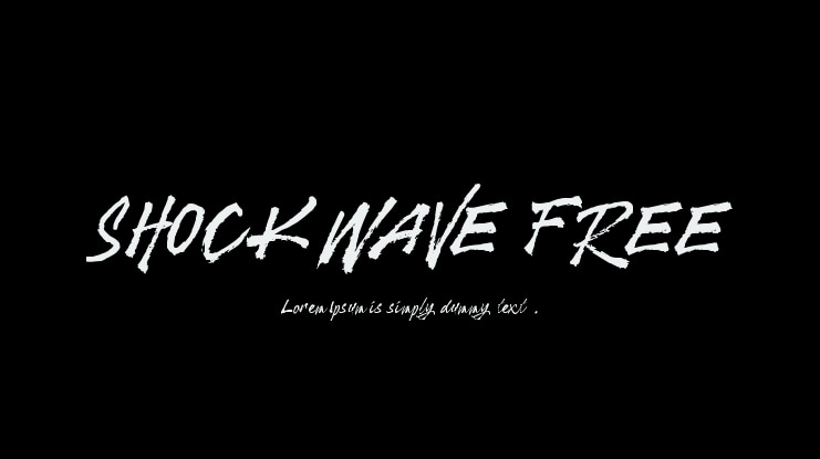 SHOCKWAVE FREE Font