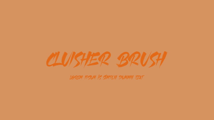 CLUISHER BRUSH Font