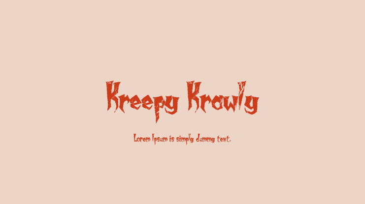 Kreepy Krawly Font