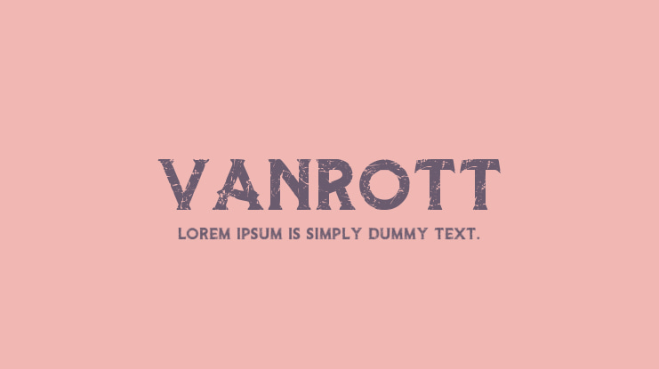 Vanrott Font